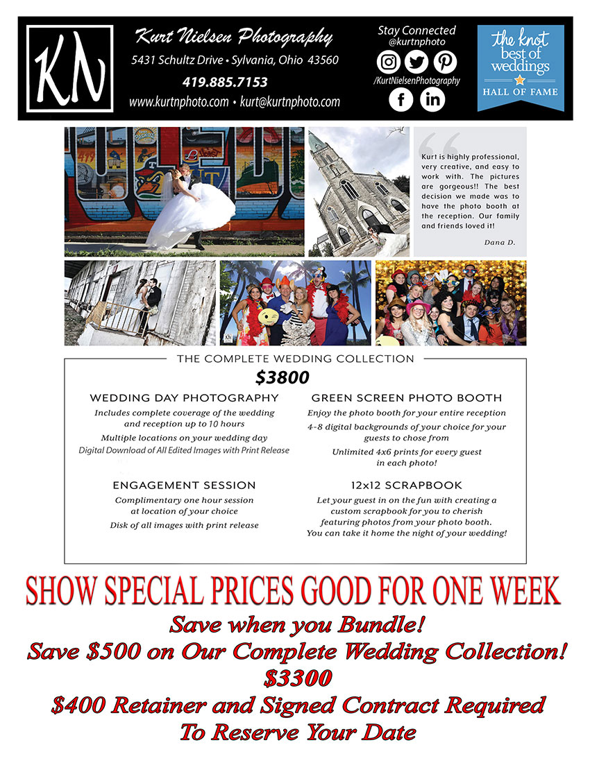 Toledo Wedding Photographers that offer bridal show specials