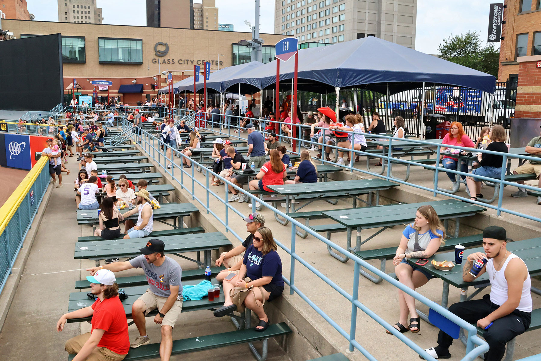 company picnic at the Toledo Mud Hens baseball game