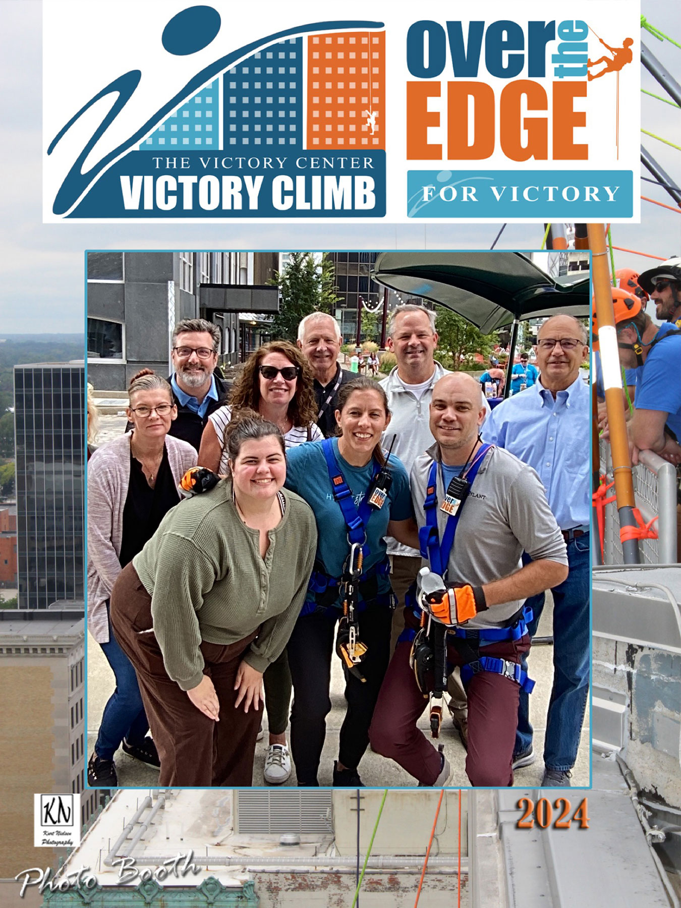 photo booth for over the edge and the victory center toledo