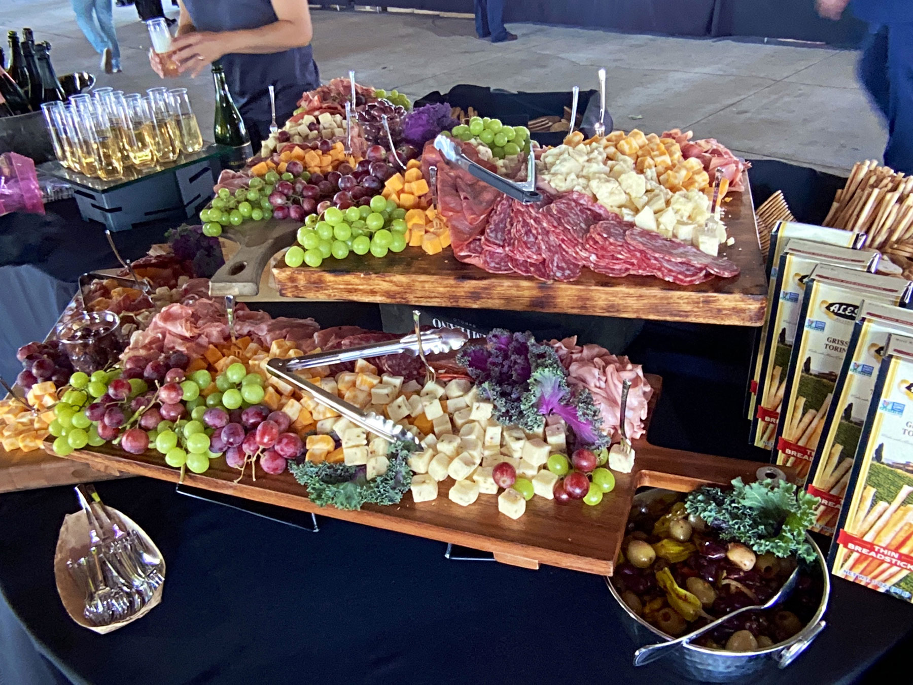 photo of a Charcuterie Board at Cars and Cigars at the Michigan Lottery Ampitheater at Freedom Hill