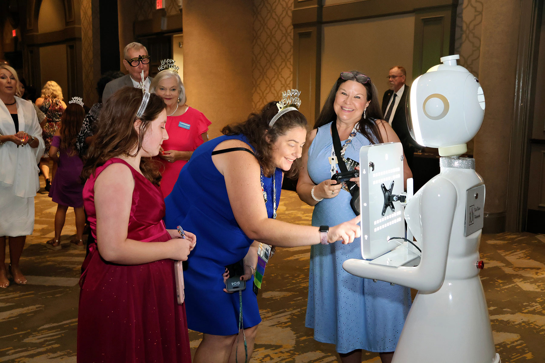 Rosie the Robot AI photo booth at the Galt House in downtown Louisville at the National Exchange Club Convention 
