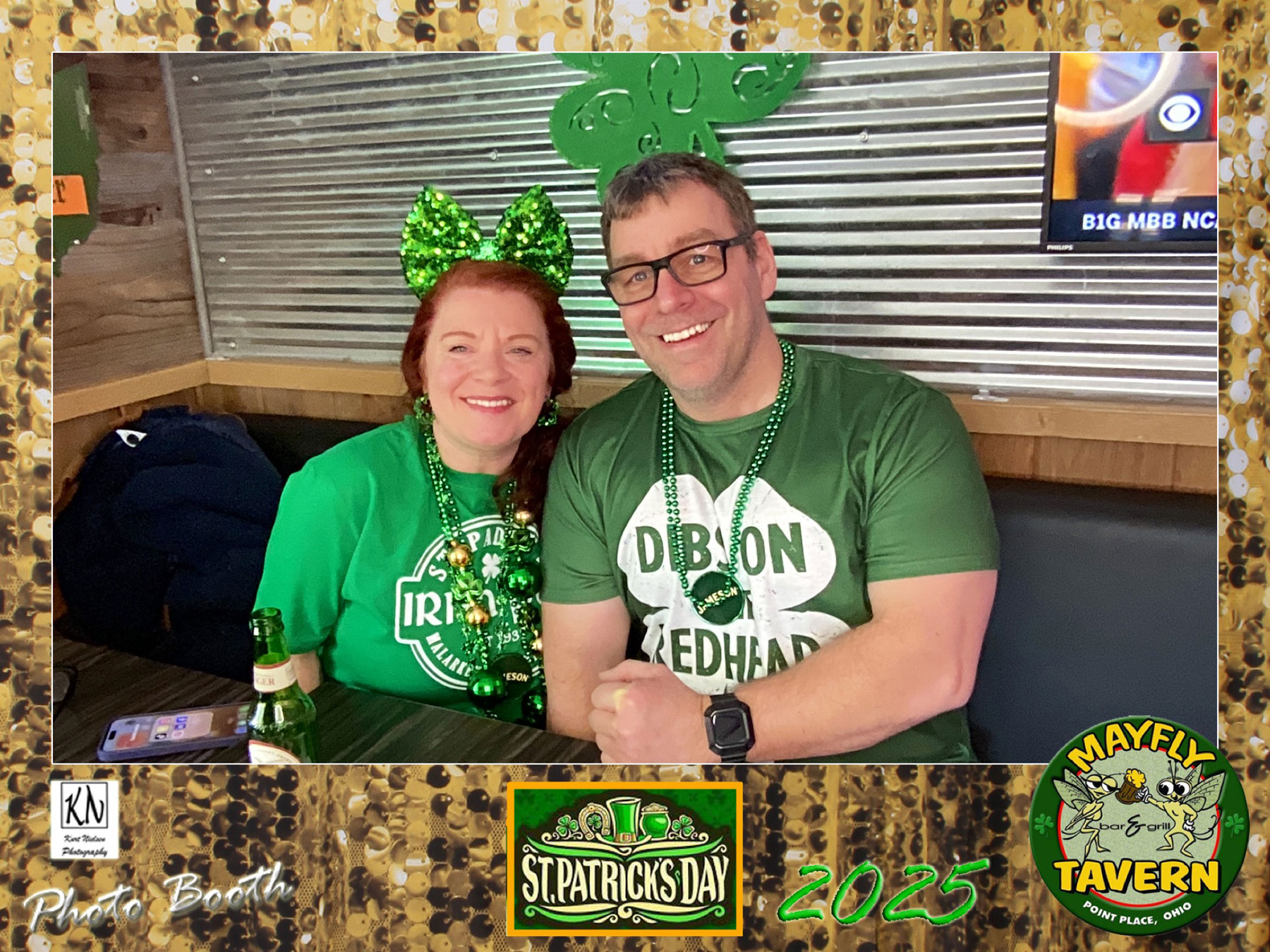 holiday photo booth in Toledo for St Paddy's day