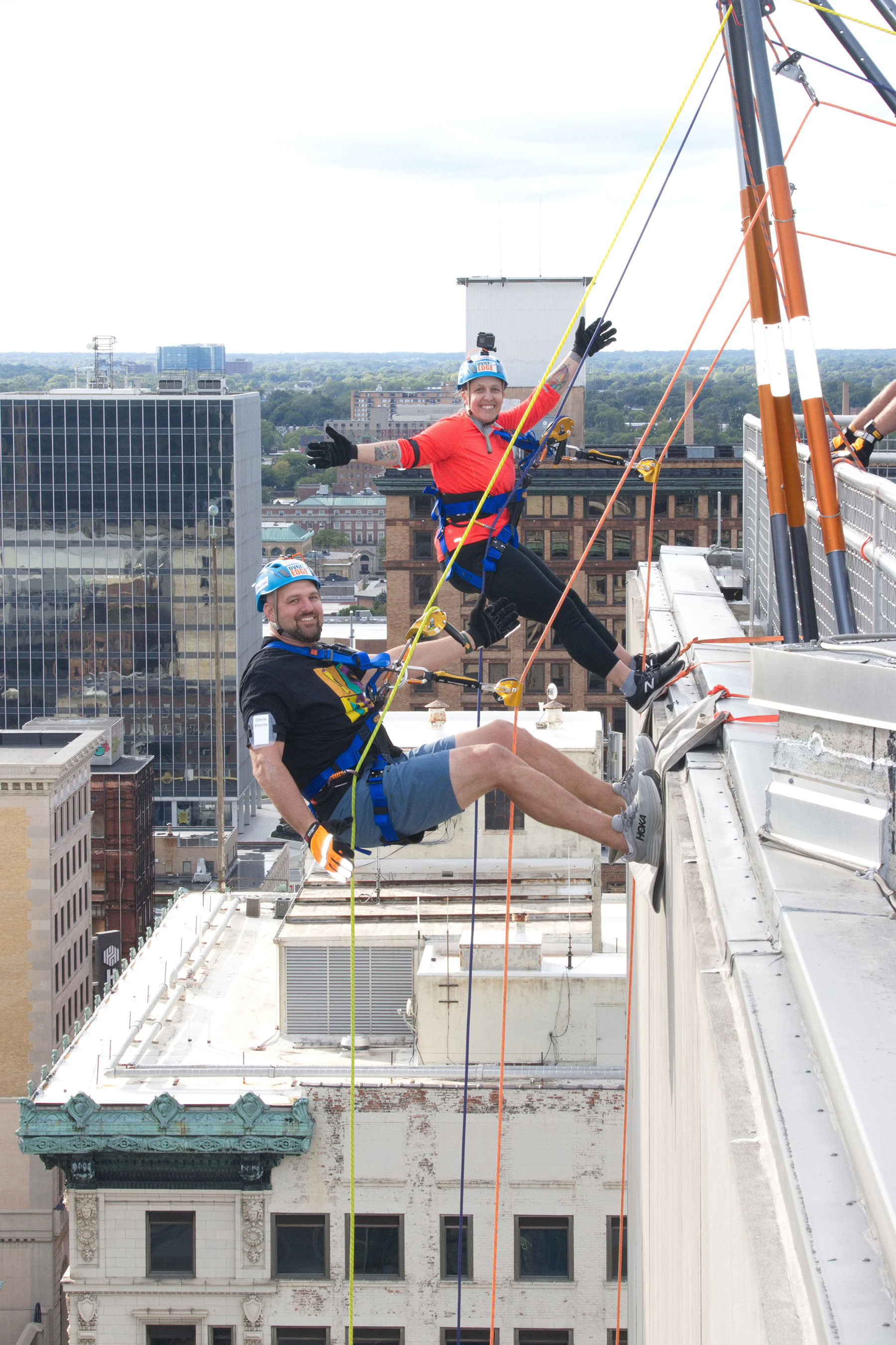 Downtown Toledo Event Photographer for the Victory Center Over the Edge