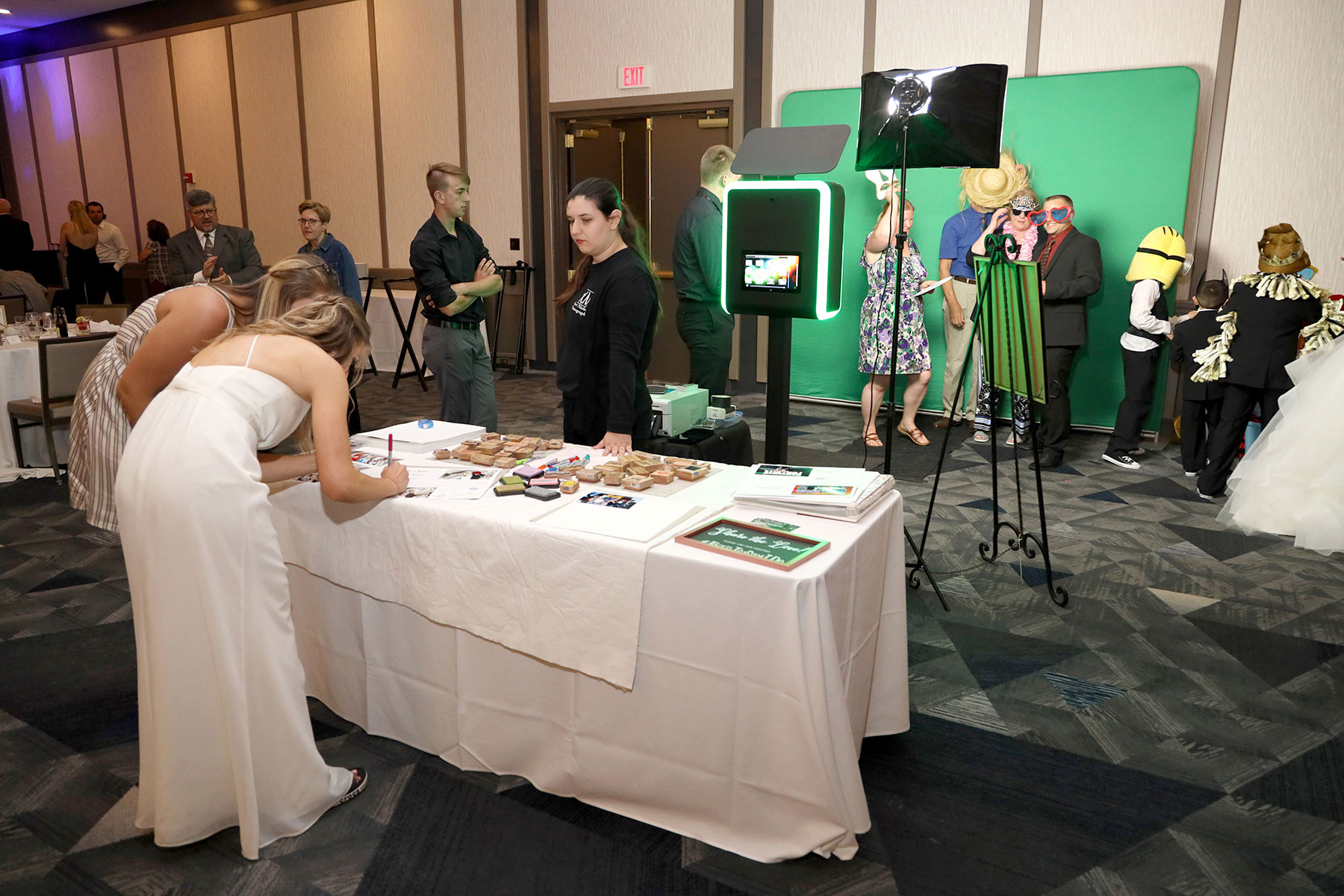 Add a scrapbook guest book to your event and we supply the markers and ink stamps