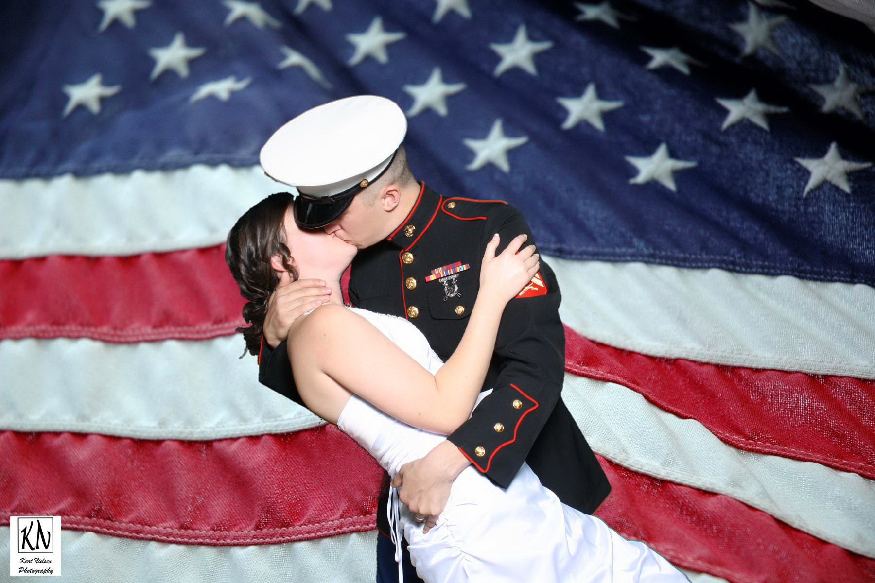 military wedding photo booth