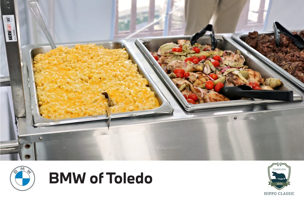photo of some of the dinner options that were prepared for the golfers by the Catawba Island Club catering team