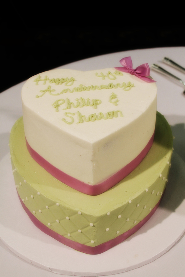 Anniversary Cake at Wedding