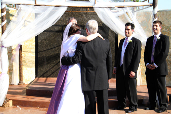 Father giving away the Bride