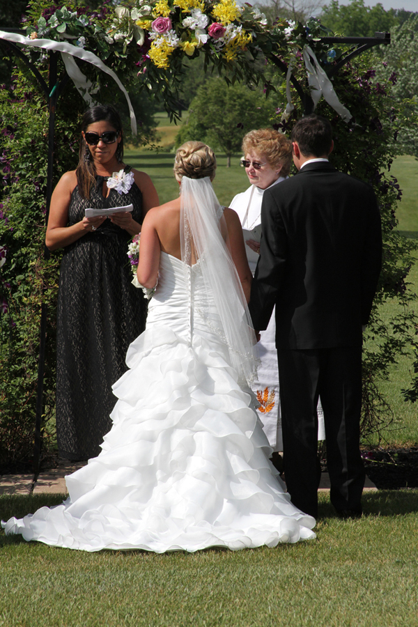 a reader for the wedding ceremony