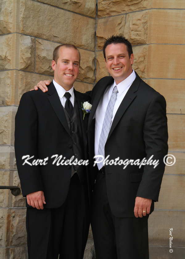 photos of groomsmen with the groom