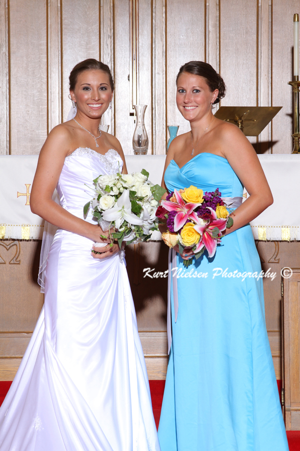 Blue Bridesmaids dresses long