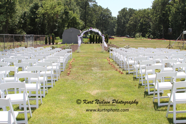 backyard wedding seating