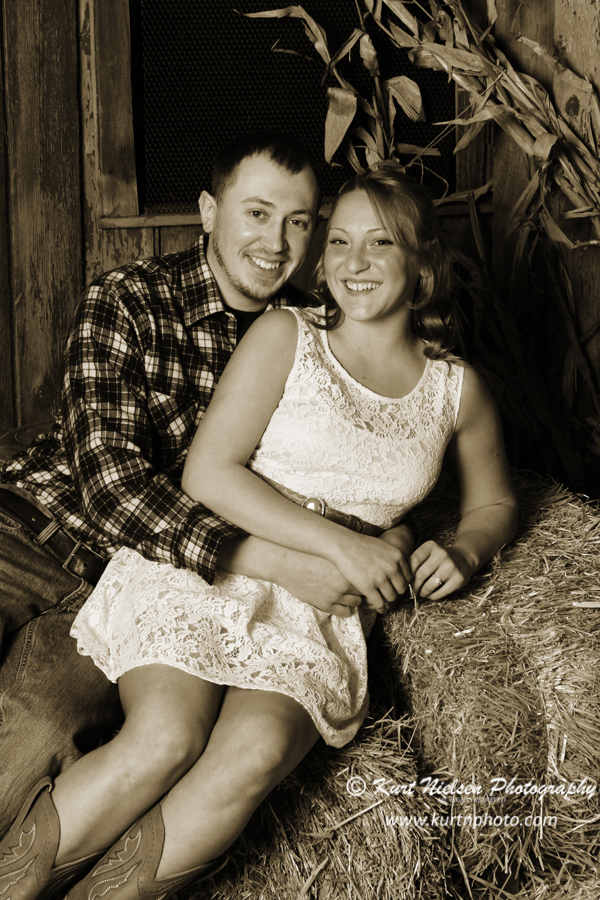 Country themed engaement portrait session