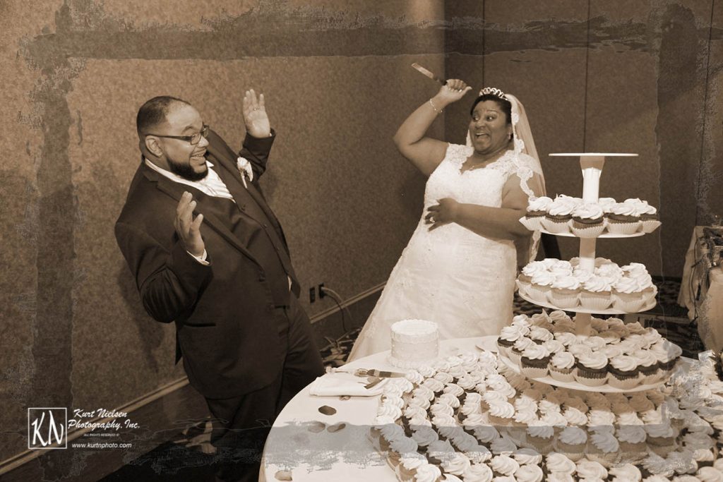 wedding cake cutting gone horribly wrong