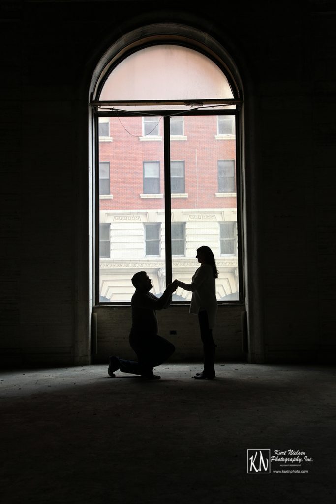 dramatic silhouette using available light photography