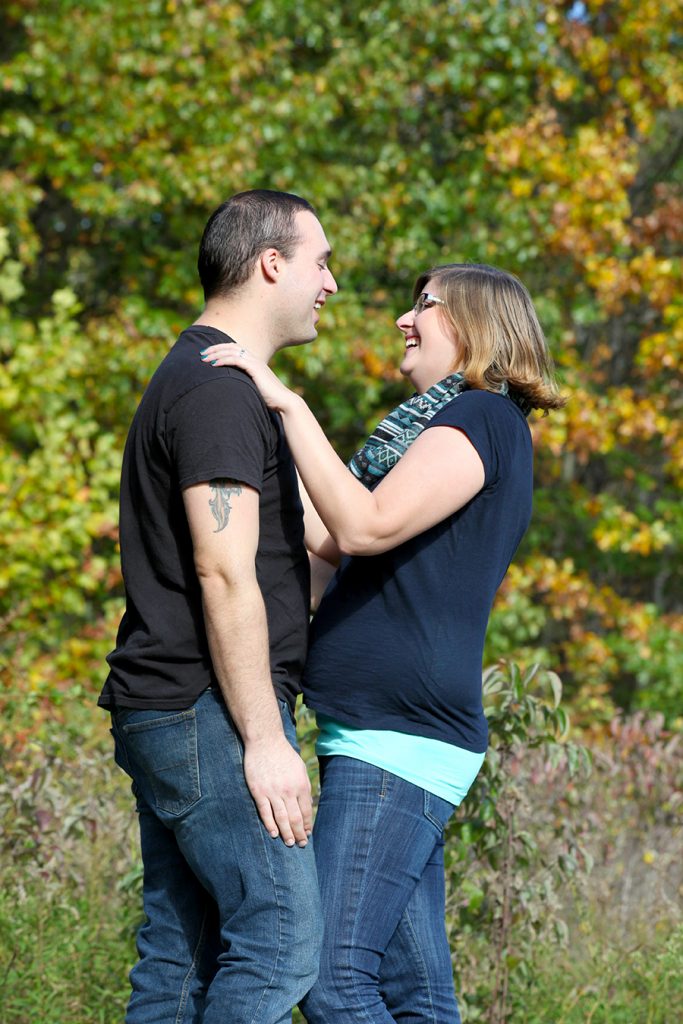 engagement photos while laughing