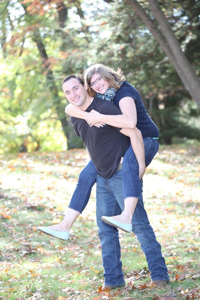 fun engagement photos in Toledo