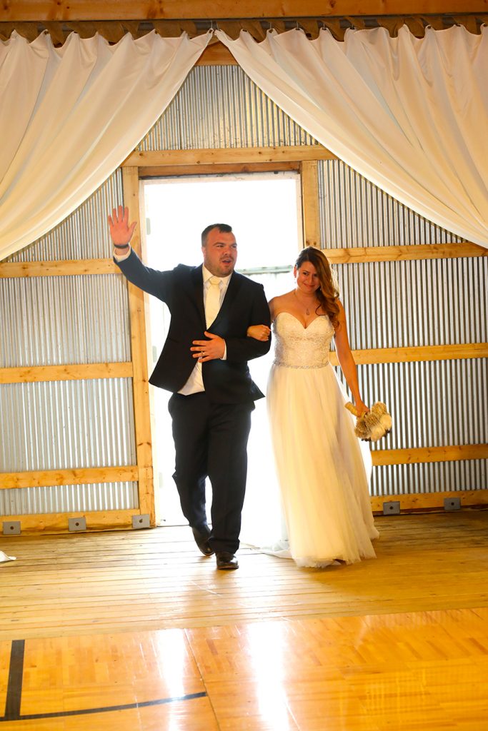 bride and groom's grand entrance