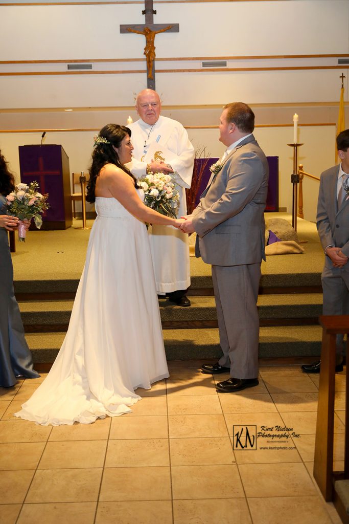 wedding prayer over the bride and groom