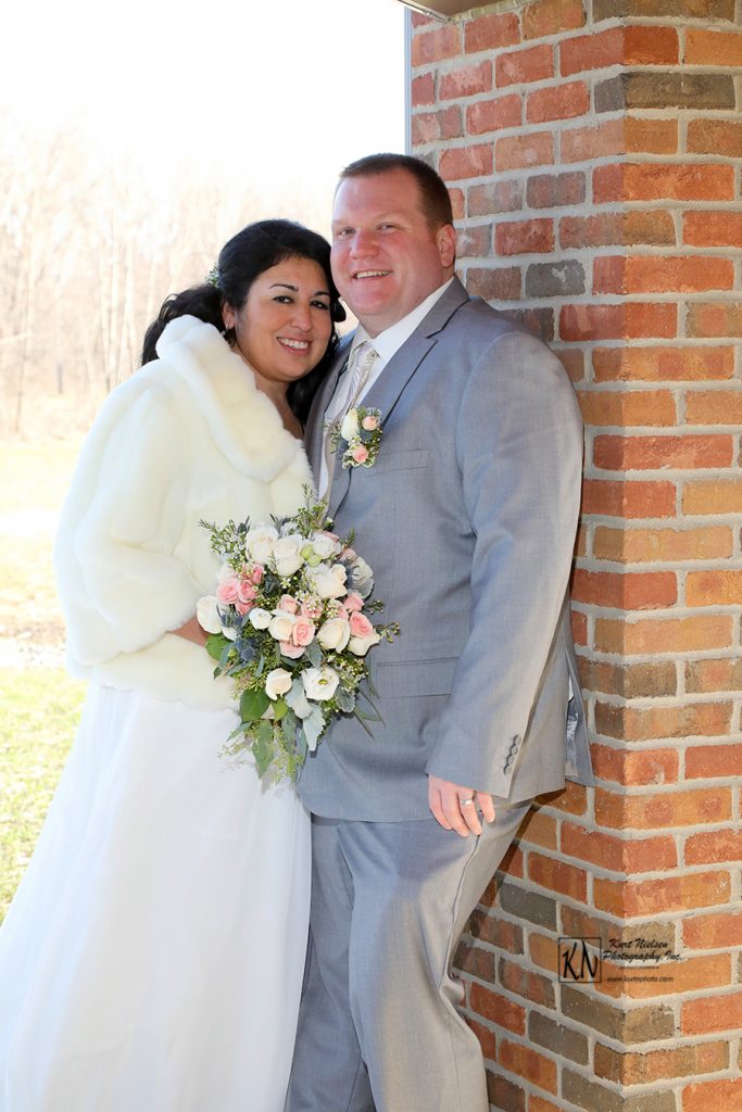 wedding photography in the winter in Toledo