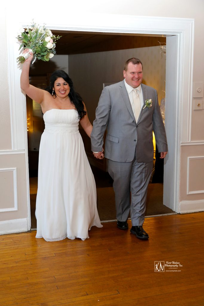 grand entrance of the bride and groom