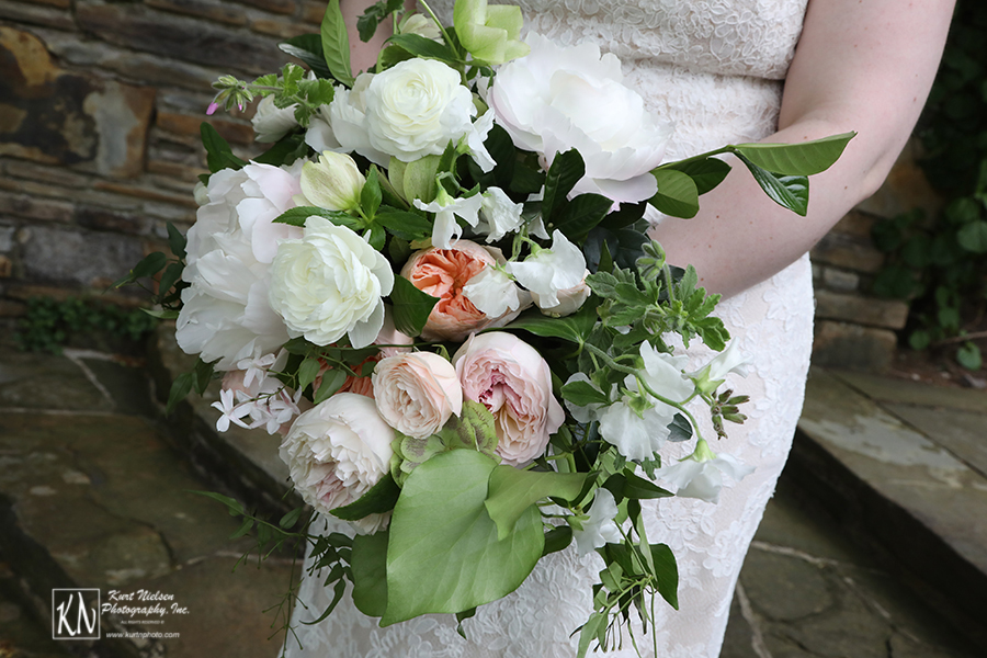 romantic bridal bouquet by Molly Taylor and Co