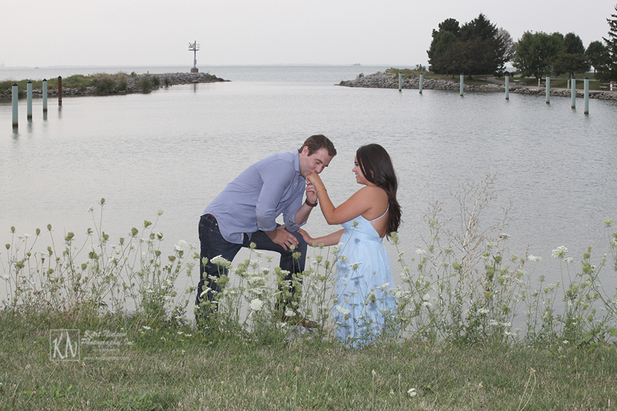 proposal photography at Maumee Bay State Park
