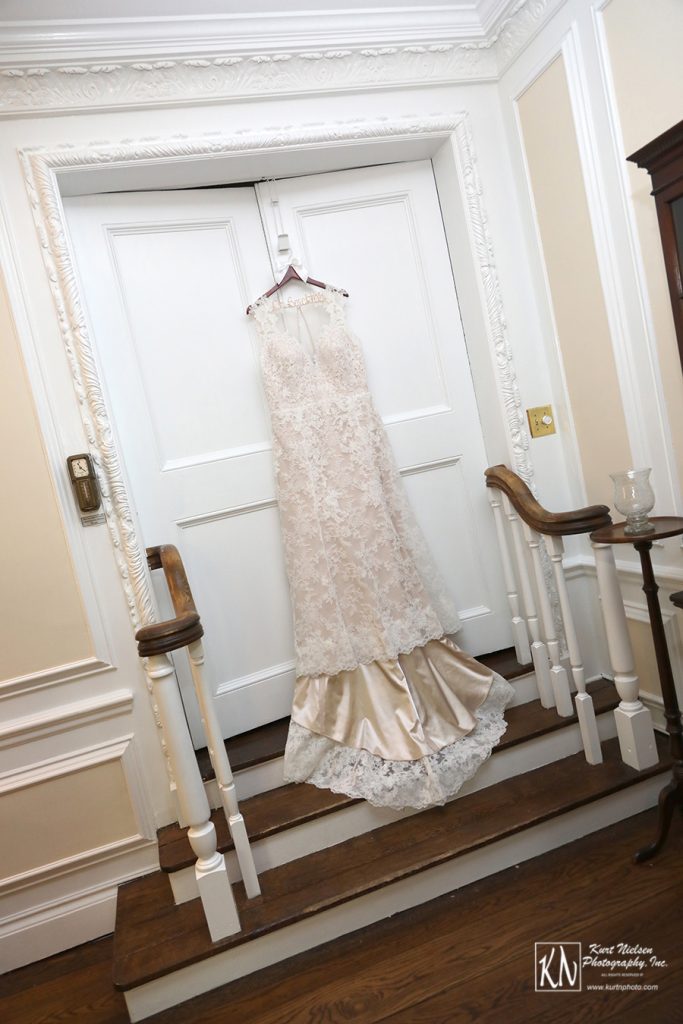 lace wedding dress designed by Watters at Something White Bridal Salon