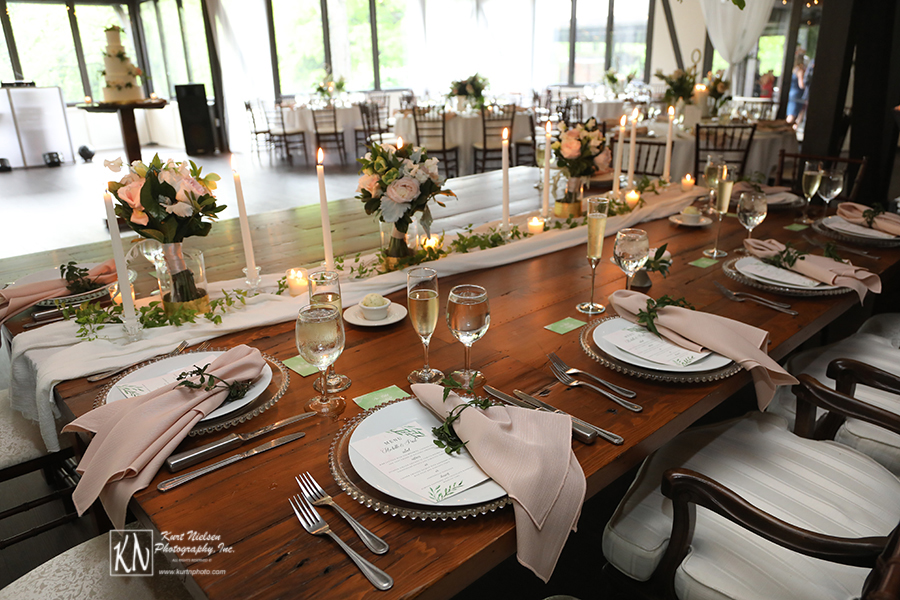 elegant garden wedding ideas for decorating the head table