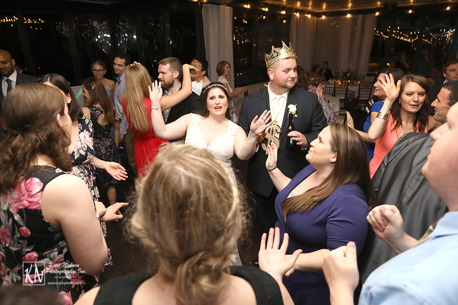 photos of the dance floor at a wedding with Cleveland Music Group