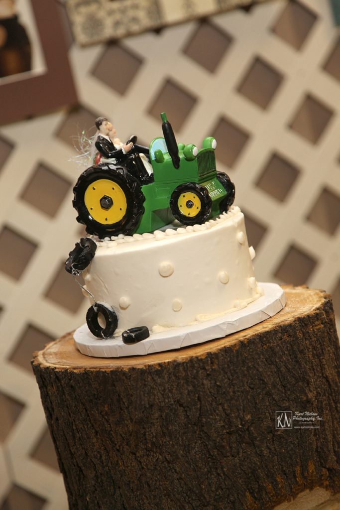 john deere tractor cake topper