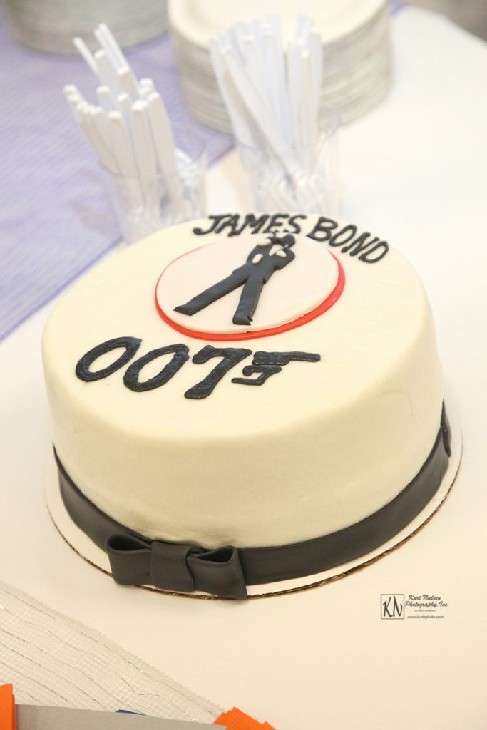 James Bond groom's cake
