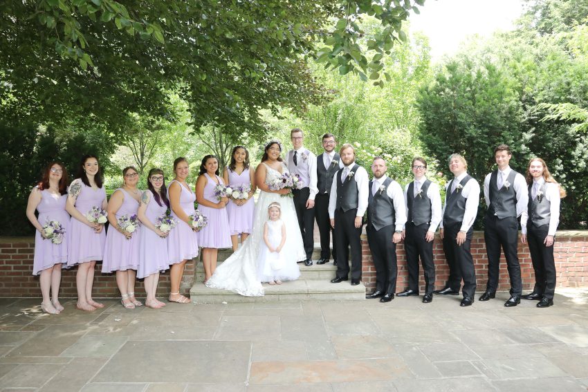 summer wedding at wildwood preserve metropark manor house in toledo ohio